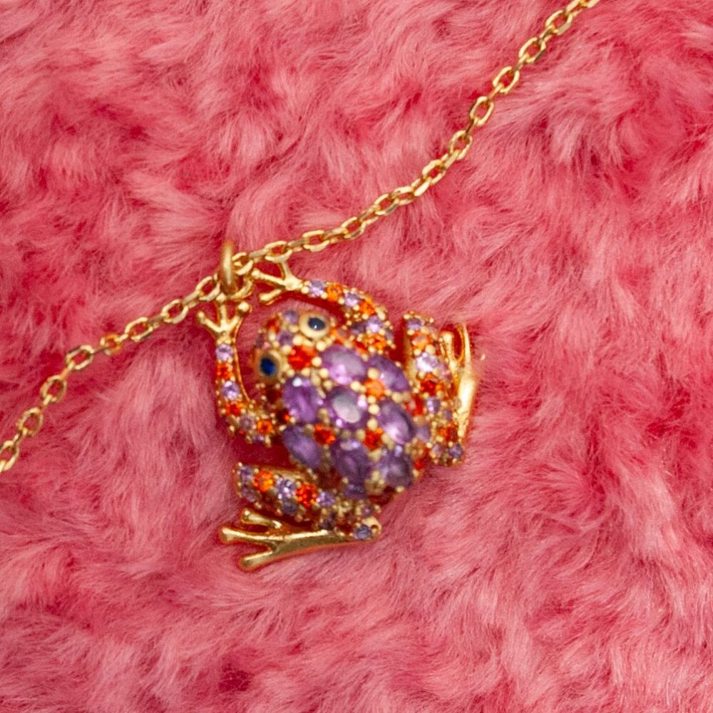 NWT kate spade Take The Leap Frog Mini Pendent